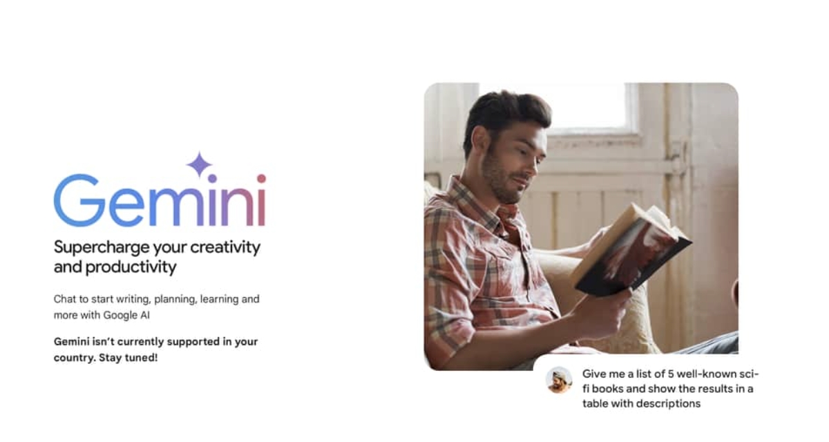 Gemini Not Available