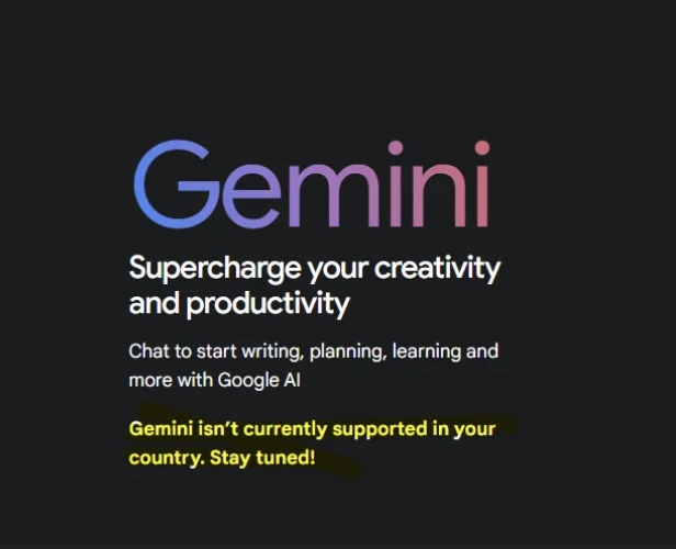Gemini Not Available