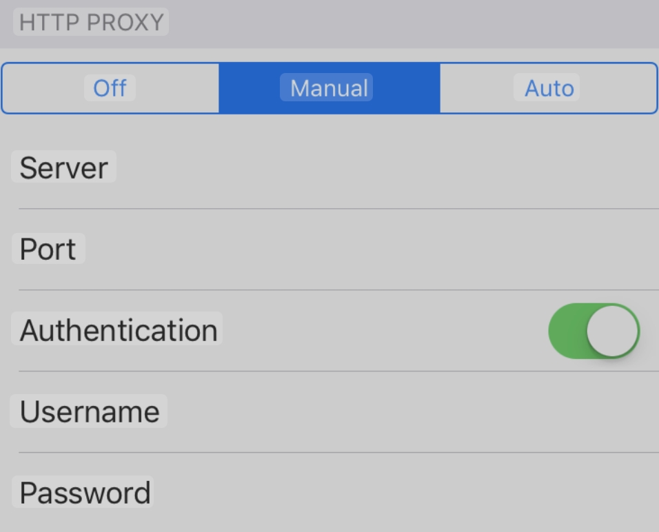 Set up Proxy in iPhone