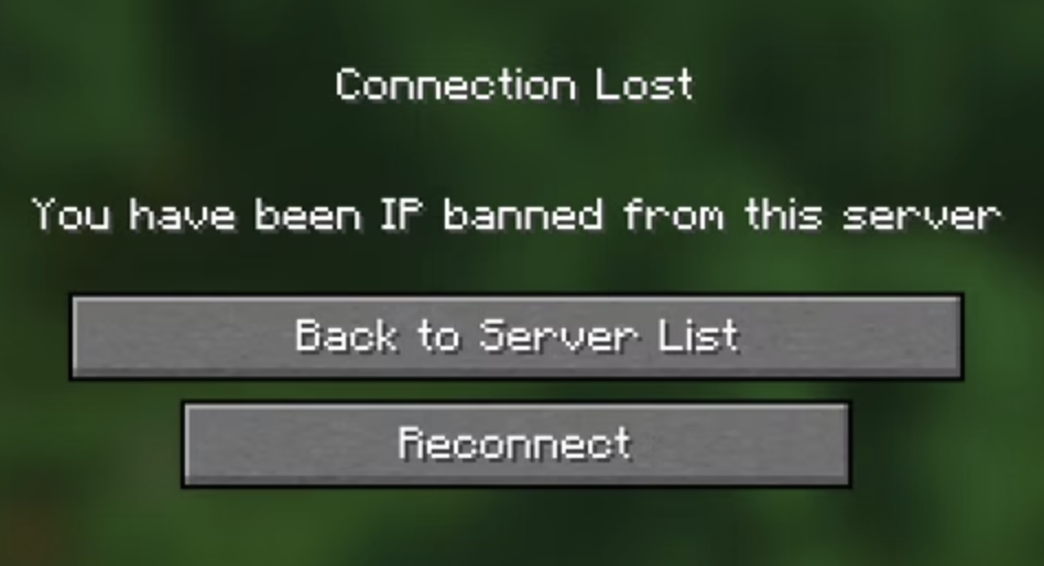 Minecraft IP Bans