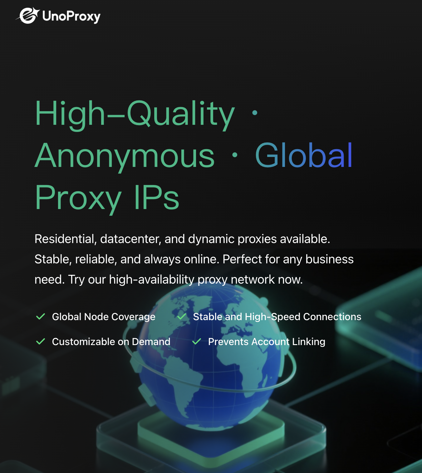 Try UnoProxy Residential Proxy